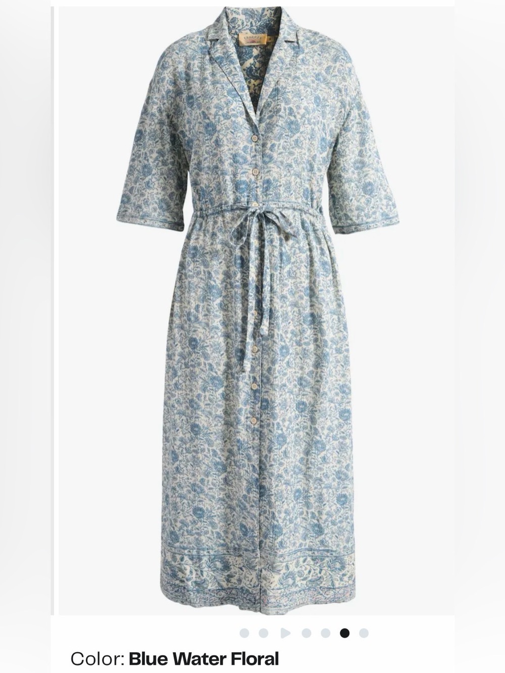 Fatherty Island Times Tie Waist midi dress size S - Picture 7 of 7